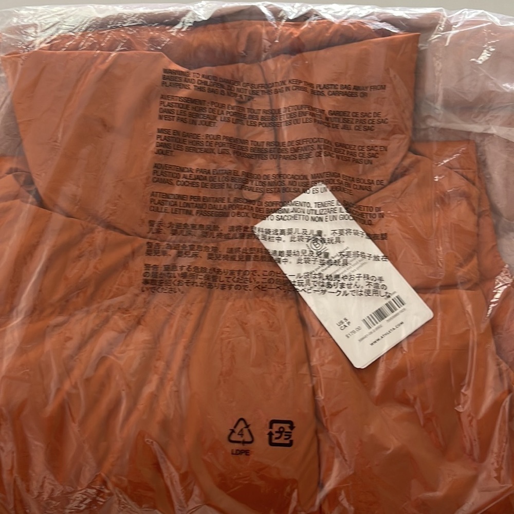 (NWT) ATHLETA Downtown Vest in Foliage Orange, Small - Picture 7 of 8